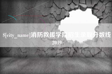 茂名消防救援学院招生录取分数线2019