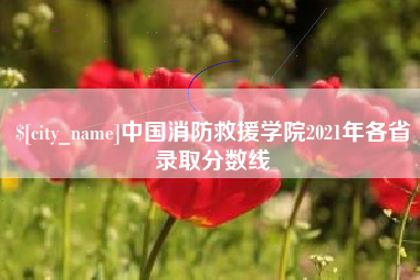 茂名中国消防救援学院2021年各省录取分数线
