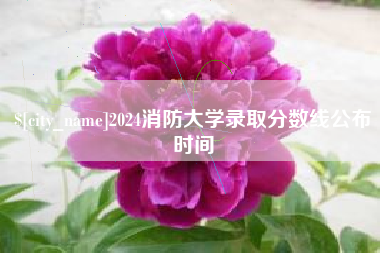 茂名2024消防大学录取分数线公布时间