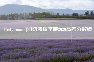 茂名消防救援学院2020高考分数线