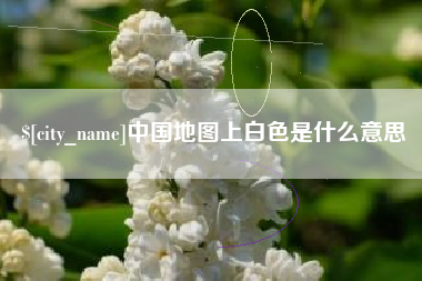 茂名中国地图上白色是什么意思
