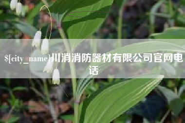 茂名川消消防器材有限公司官网电话
