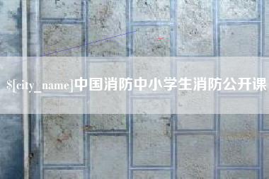 茂名中国消防中小学生消防公开课