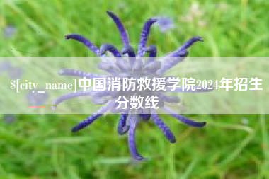 茂名中国消防救援学院2024年招生分数线