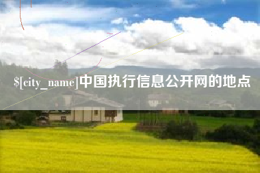 茂名中国执行信息公开网的地点
